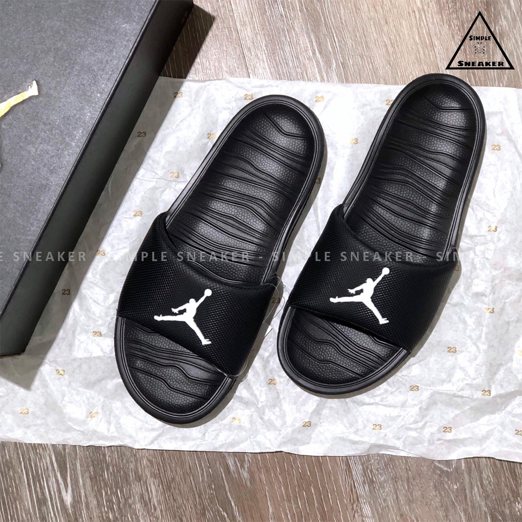 Dép Nike Jordan Chính Hãng FREESHIP Dép Jordan Break Slides Black White  [AR6374 010] - Simple Sneaker