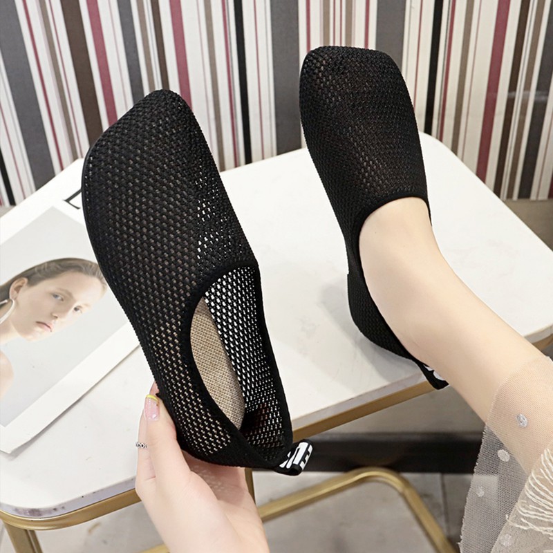 Giày Lười Nữ Phối Ren Thoáng Khí Thời Trang Xuân Hè 2021 | BigBuy360 - bigbuy360.vn