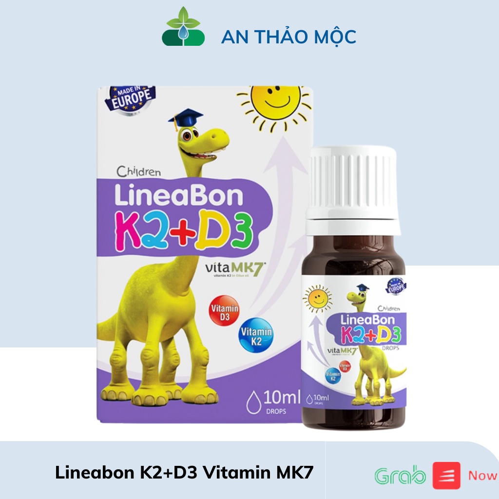 LineaBon Vitamin K2 +D3 hấp thu canxi vào răng,xương,giúp bé phát triển chiều cao