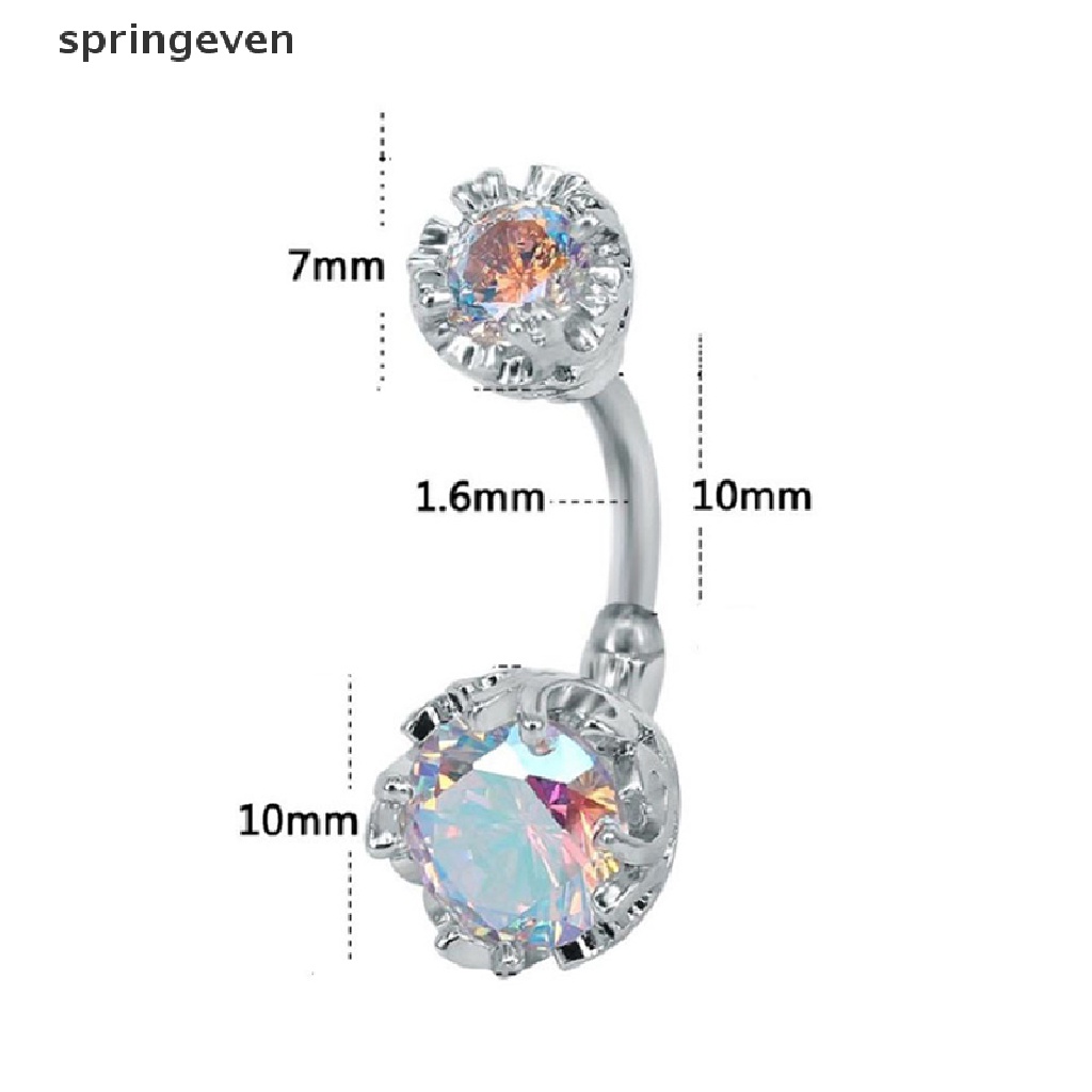 Khuyên RốN ĐíNh Đá BằNg ThéP Y Tế