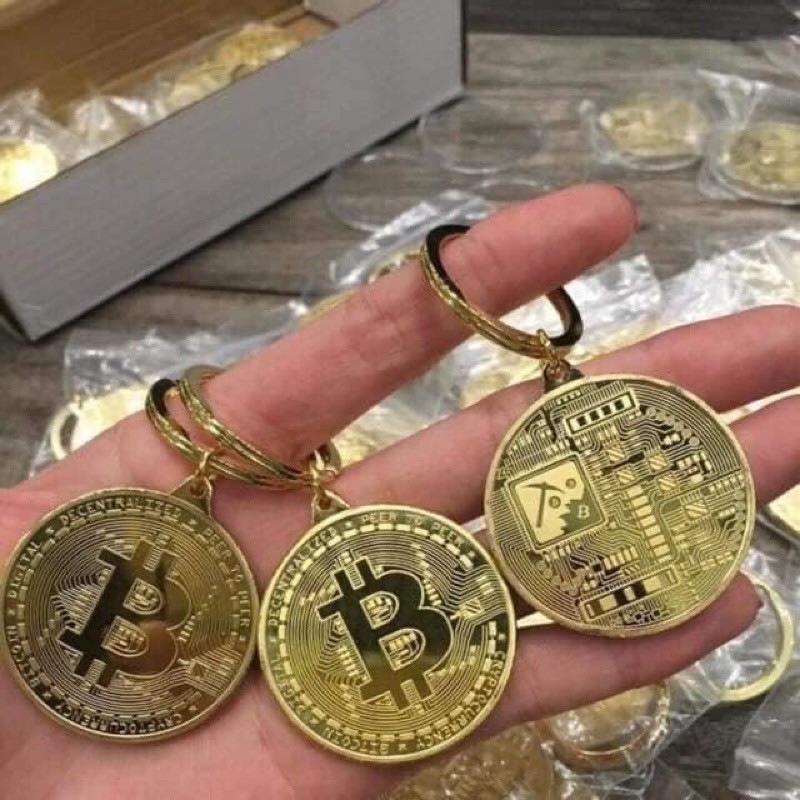 [ SALE SỐC] Móc Khoá Đồng Xu Bitcoin Siêu Đẹp