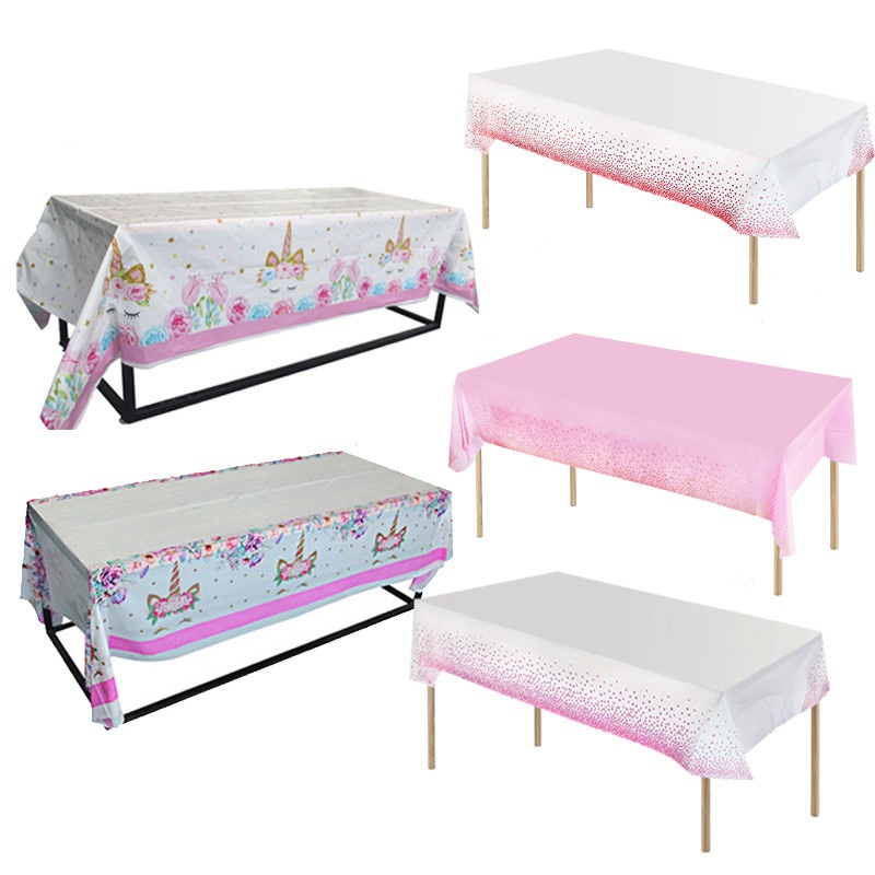 Bộ Dụng Cụ Trang Trí Tiệc Sinh Nhật Dùng Một Lần In Họa Tiết Kỳ Lân Dễ Thương Cho Bé