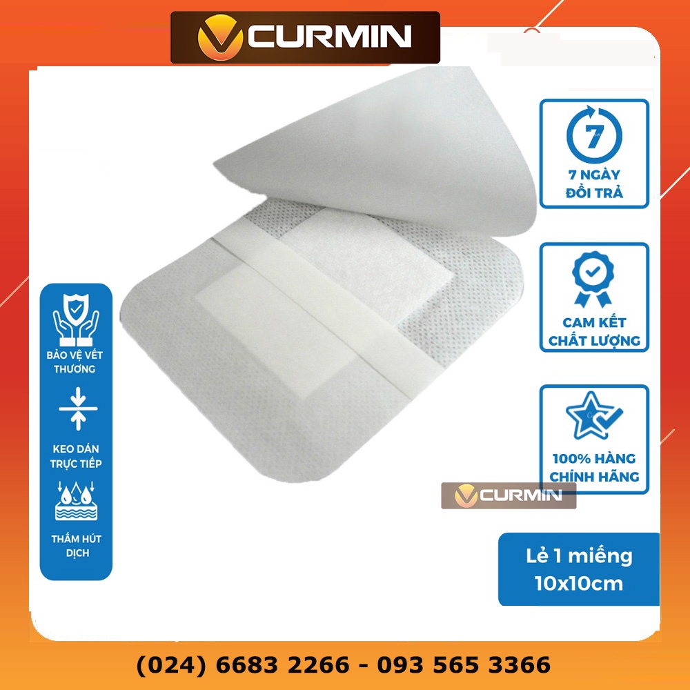 Băng dán vết thương, miếng dán vết thương, gạc vết thương vô khuẩn bảo vệ vết thương sau sinh HETIS Non Wonven Pad HNP