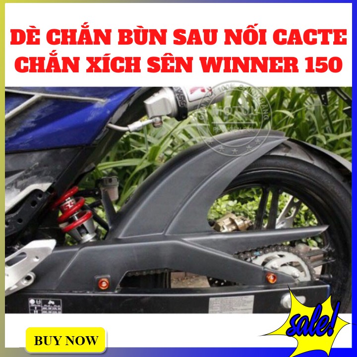 Dè Chắn Bùn Sau Nối Liền Cacte Chắn Xích Sên Cho Xe Winner Màu Đen