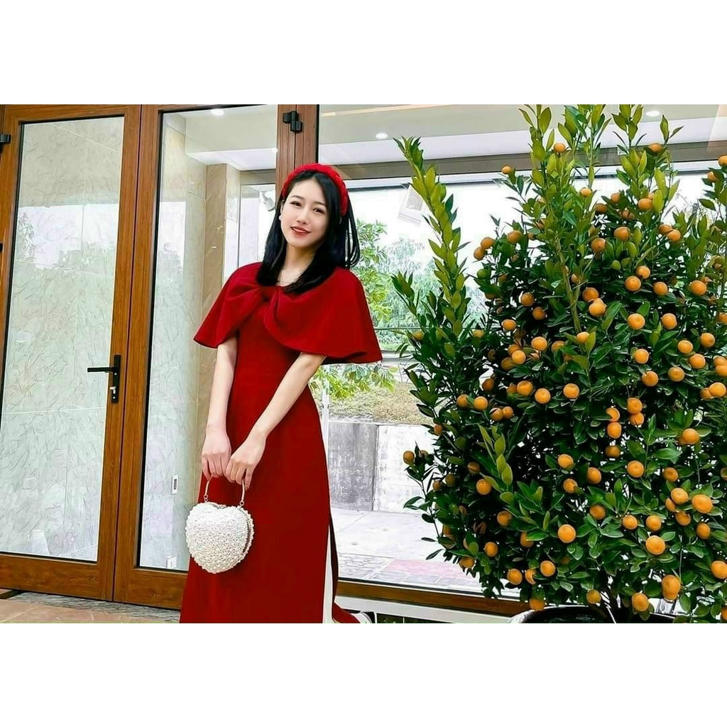 Áo dài, Áo dài cách tân nữ Hồng Tú- Ngọc Tú hàng cao cấp MS 18