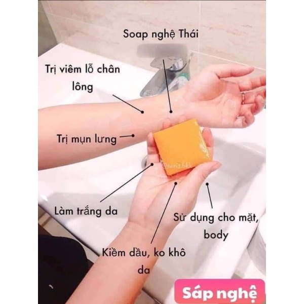 Combo 2 Bánh Xà Phòng Nghệ Cam Galong Thái Lan