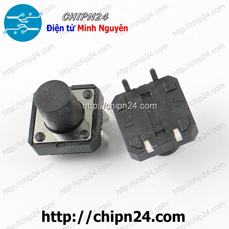 [10 CÁI] (G1.6) Nút nhấn 4 chân 12x12x10mm