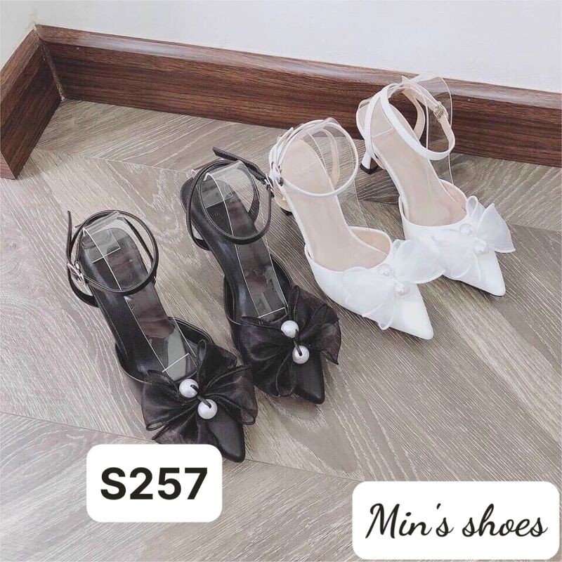 Min's Shoes - Giày Xăng Đan Phối Nơ S257