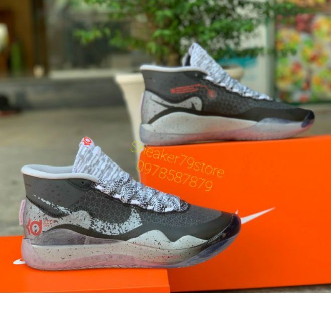 Giày Nike Zoom KD12 EP Wolf Black - AR4230-002 Nam [Authentic - Chính Hãng - FullBox] Giày Bóng Rổ - Sneaker79store