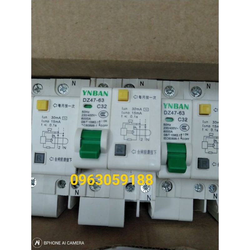 Aptomat chống giật 1 pha C32