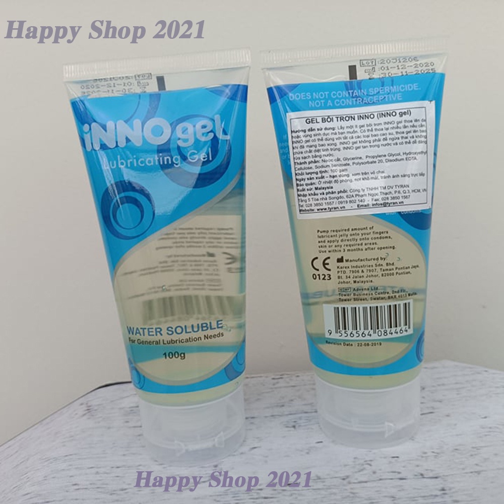 Gel bôi trơn INNO Gel tuýp 100gram