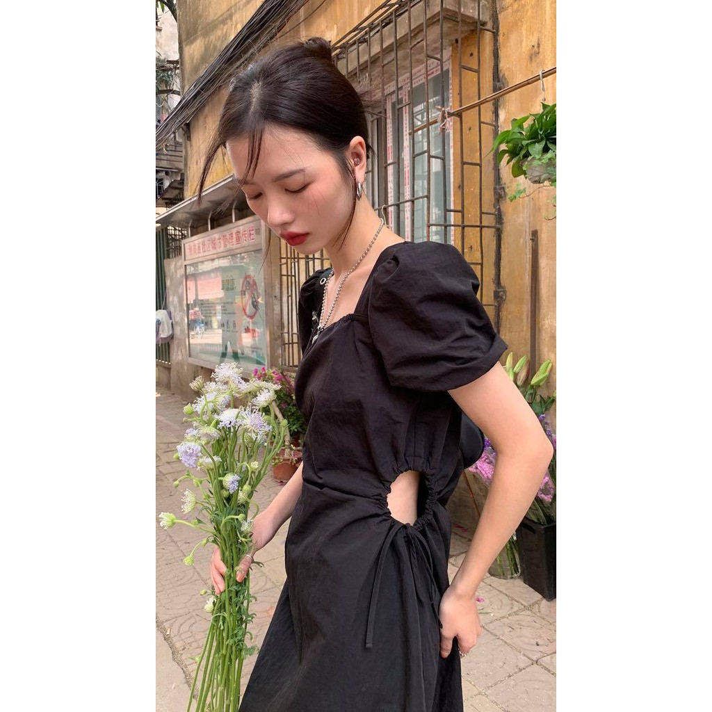 Phonix Dress - Đầm rút hở eo tròn 2 bên