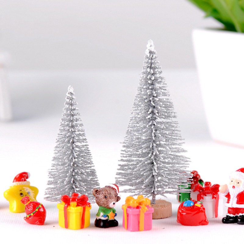 Set 2 Cây Thông Mini Trang Trí Giáng Sinh