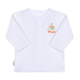 Áo sơ sinh cổ tim tay dài AL0159 (hình in ngẫu nhiên)