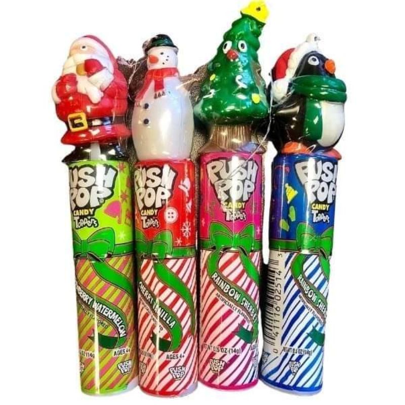 Kẹo Son Noel Push Pop Candy Topper's Rainbow Sherbet