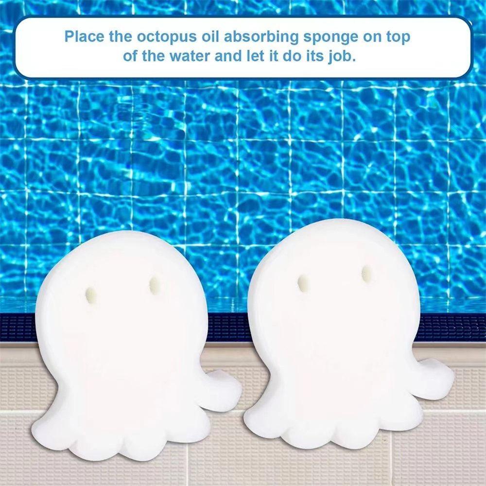 Myrongvn Mút Xốp Hình Bạch Tuộc Làm Sạch Bể bơi Nhỏ Gọn Hấp Thụ Nước Nóng