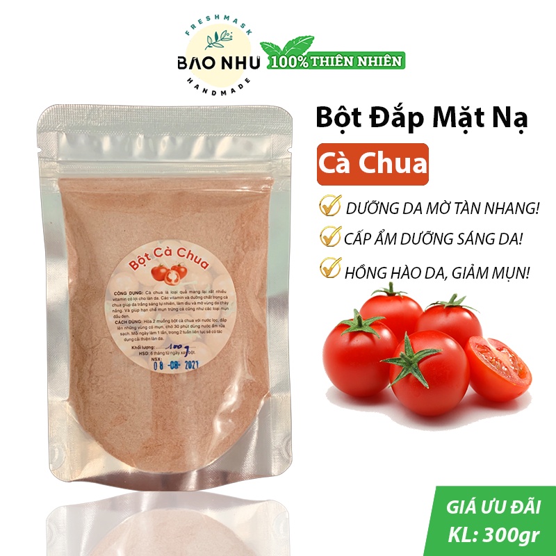 Mặt Nạ Bột Cà Chua Handmade - Giảm Mụn Đầu Đen