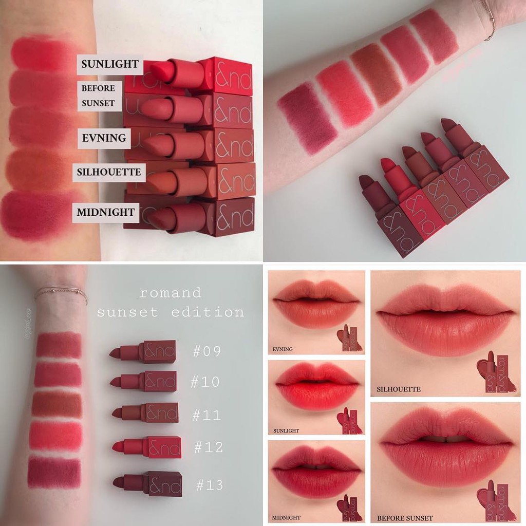 Son thỏi lì siêu nhẹ môi Romand Zero Gram Matte Lipstick