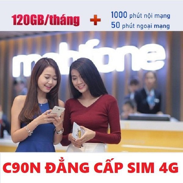 [Sẵn Tháng Đầu] Sim 4G Mobifone C90N có 4Gb/ngày free gọi Nội Mạng Mobi, 50p Ngoại Mạng