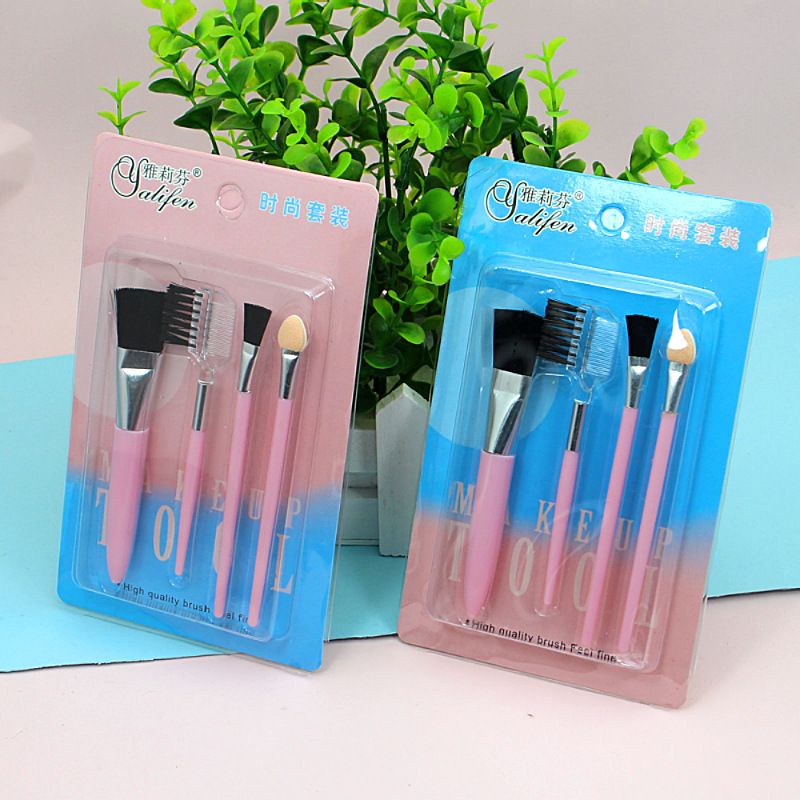 Bộ cọ trang điểm 4 món tiện lợi