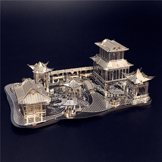 Mô hình 3d kim loại vườn tô châu