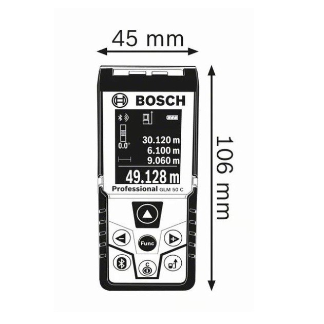 [HÀNG CHÍNH HÃNG] Máy Đo Khoảng Cách Laser Bosch GLM 50C