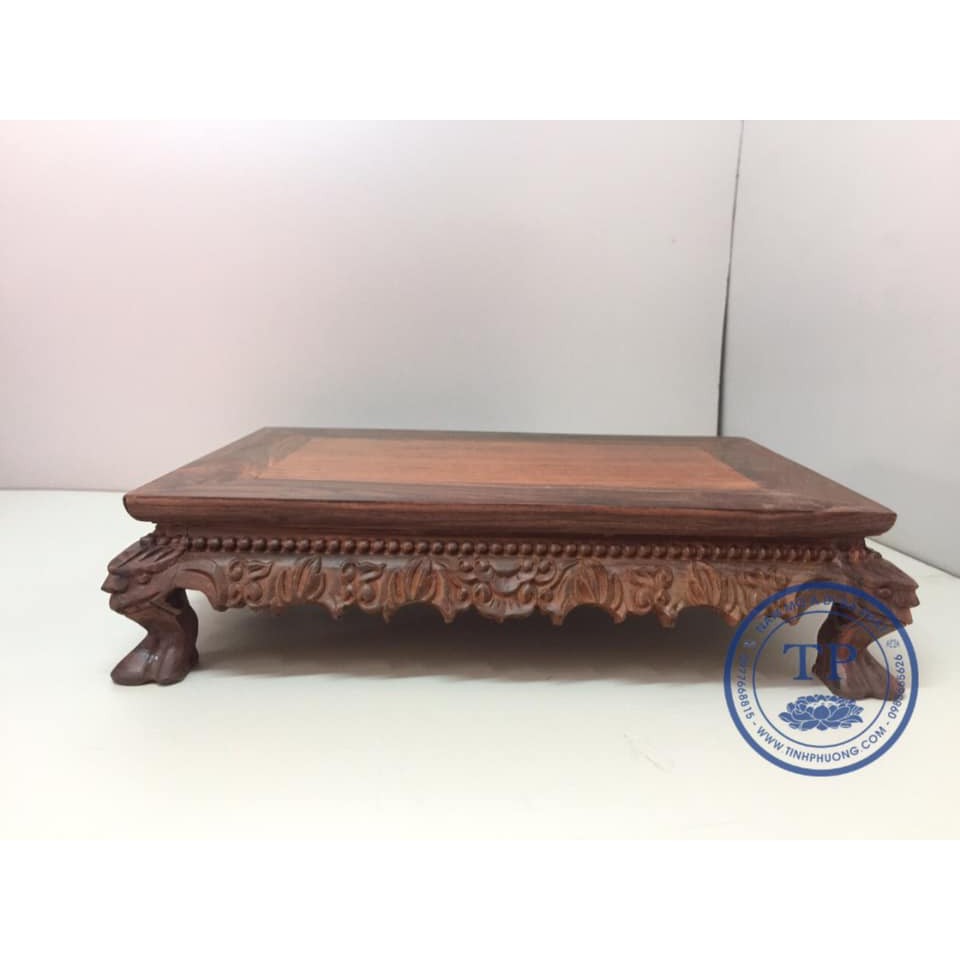 Đế chân quỳ - Đôn kê tượng gỗ hương tinh tế Cao 8cm