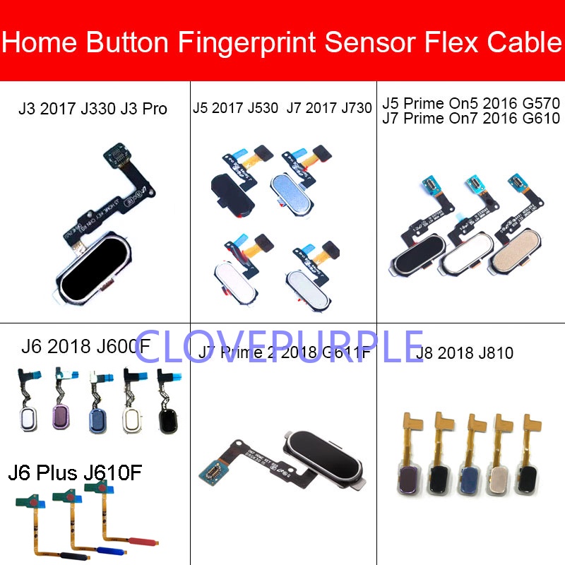 Cáp Nút Home Cho Samsung Galaxy J3 J5 J6 J7 Plus Pro Prime 2 On5 6 2016 2017 2018 J330 J530 J730 G611F Menu