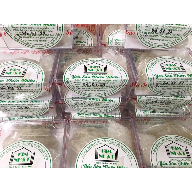 [YẾN SÀO KIM NHẬT] Yến tinh chế 100% từ thiên nhiên, trại y.ến nhà nuôi cam kết chất lượng