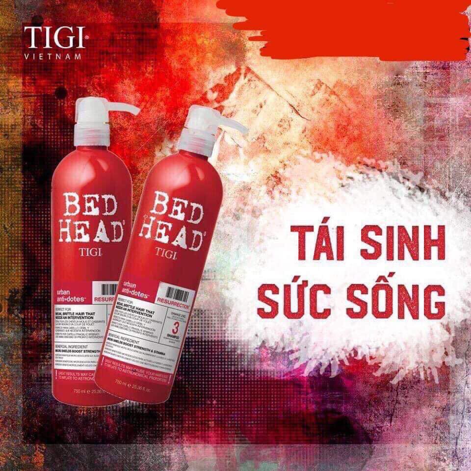 Dầu gội xả Tóc Tigi Bed Head Urban Antidotes Resurrection Chính Hãng