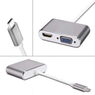 Combo 5 chiếc Cáp chuyển đổi USB Type C sang HDMI và VGA