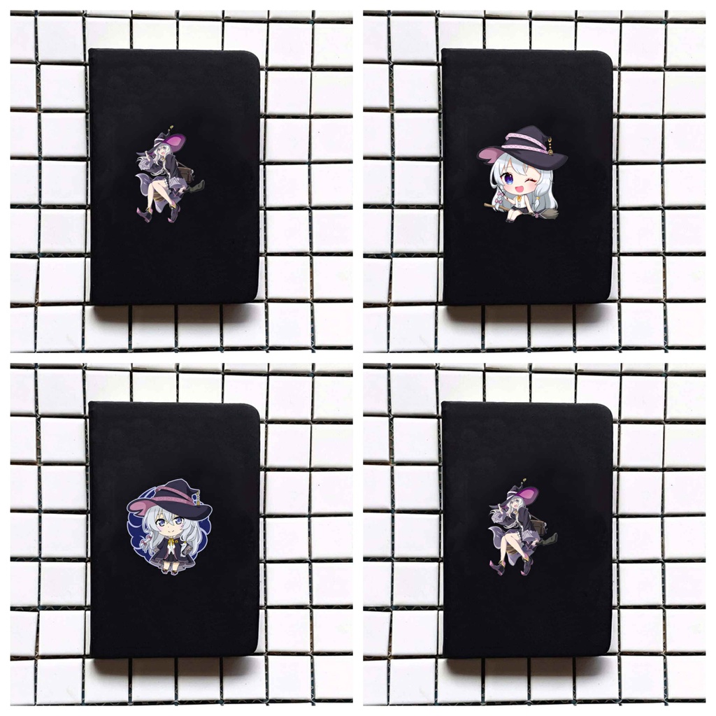 Sổ da cầm tay A6 in hình HÀNH TRÌNH CỦA ELENA anime chibi ghi chép tiện lợi đi học