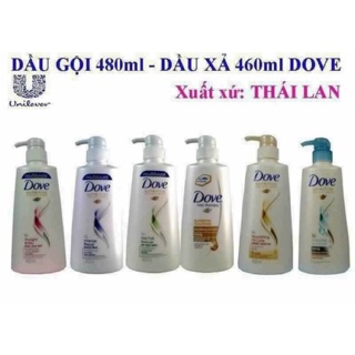 Dầu gội và dầu xả Dove thái lan
