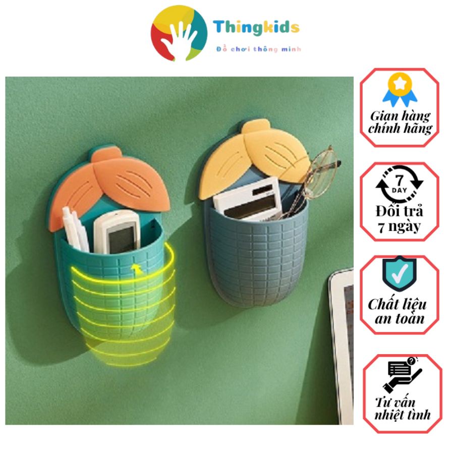 Kệ để bàn chải đánh răng gắn tường thiết kế hình bắp ngô, hình dứa - Thingkids
