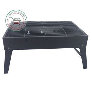 Bếp nướng than hoa nướng BBQ ngoài trời tiện lợi có chân cao cấp sử dụng cùng than không khói dễ lau chùi mang đi xa