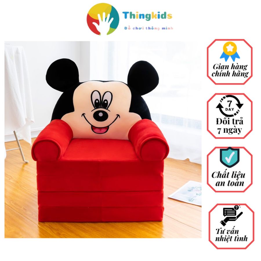 Ghế lười bông hình thú đáng yêu cho bé được chọn mầu- Thingkids