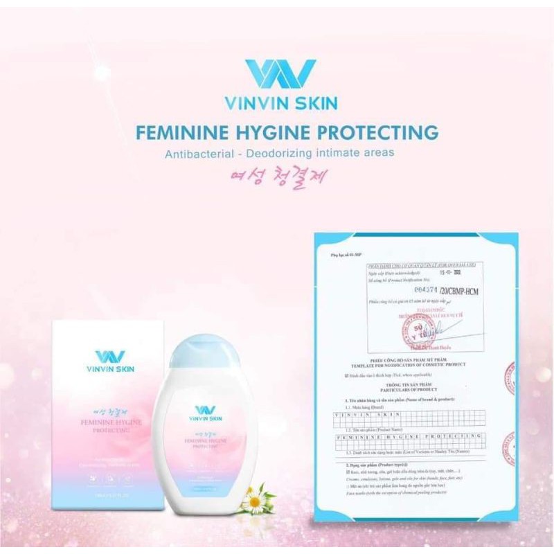 (Chính hãng ) DUNG DỊCH VỆ SINH PHỤ NỮ-VINVIN SKIN FEMININE HYGINE