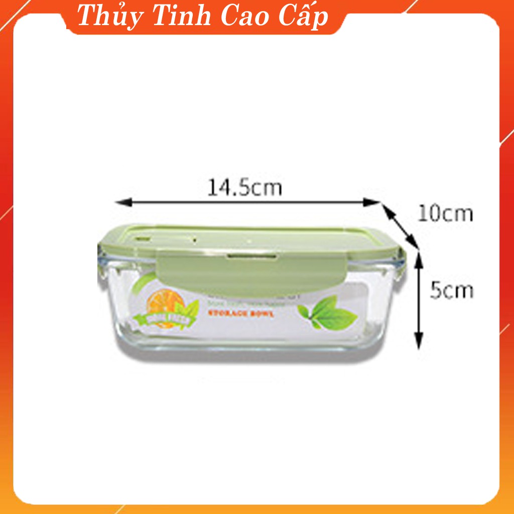 Hộp đựng thực phẩm thuỷ tinh 410ml Hộp đựng đồ ăn bảo quản trong tủ lạnh