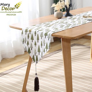 KHĂN RUNNER MARY DECOR - CÂY THÔNG KR-D07