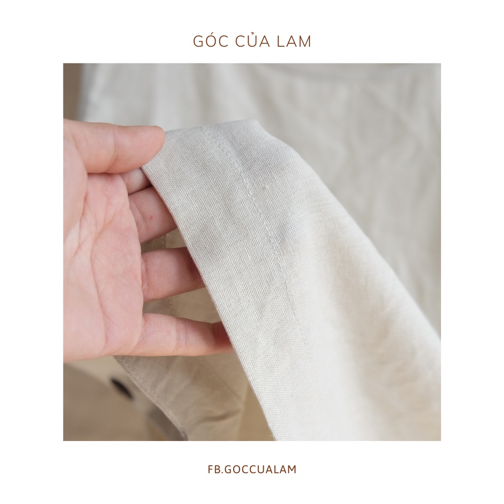 Áo sát nách linen form croptop - by Góc của Lam