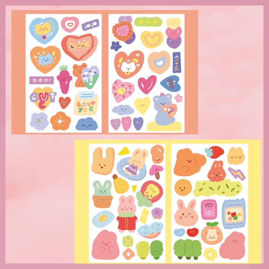 STICKER NHÃN DÁN HOẠT HÌNH CUTIE SIÊU XINH NHIỀU MẪU
