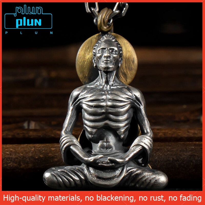 Plun-mặt Dây ChuyềN Quan Âm Cổ Điển Bằng Bạc S925 Chính Hãng Cho Nam Và Nữ Vòng Cổ Rắn Bùa Hộ Mệnh Vòng Cổ Phật Di Lặc Cầu Nguyện Lễ Phật