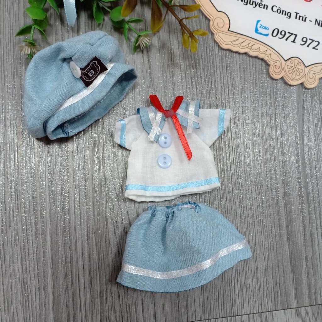 Quần áo và Váy học sinh cho búp bê baboliy 16cm Aniemedolls 638 NCT 7 Mẫu khác nhau
