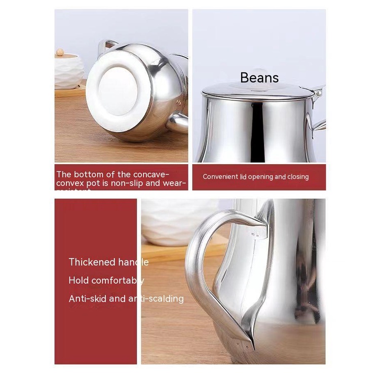 Bình Lưới Lọc Dầu Bằng Thép Không Gỉ Chống Rò Rỉ Tiện Dụng Cho Gia Đình