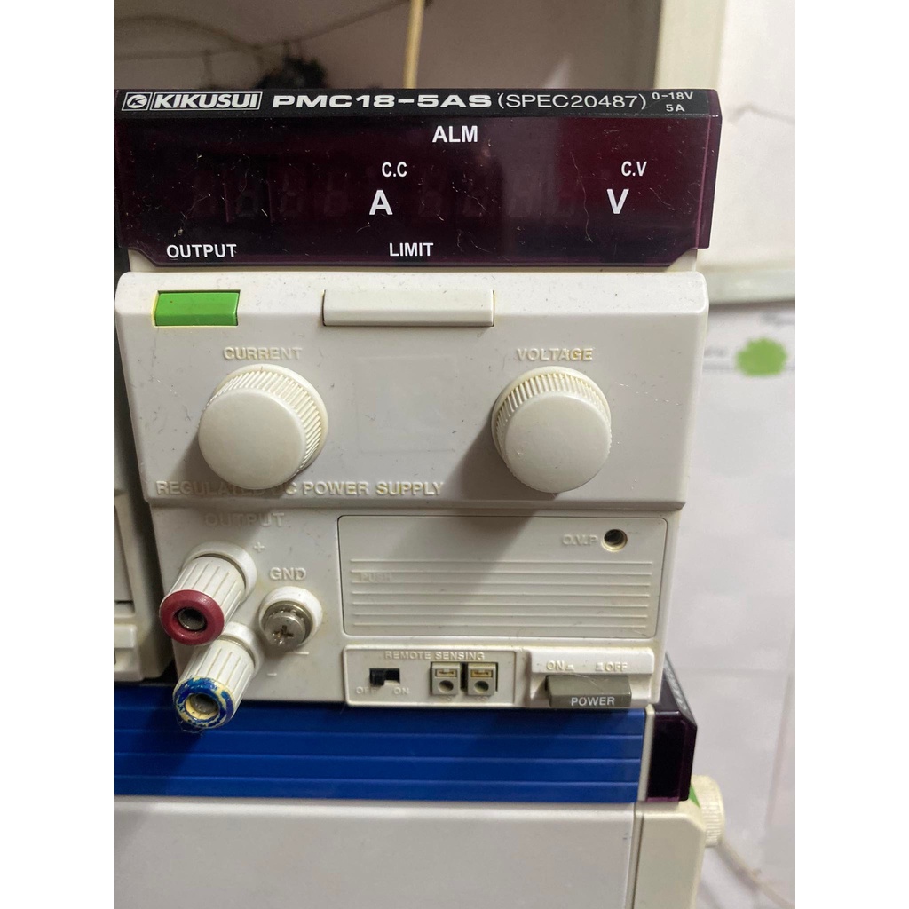 Máy cấp nguồn Kikusui PMC18-5AS+RENEW+dây nguồn zin.