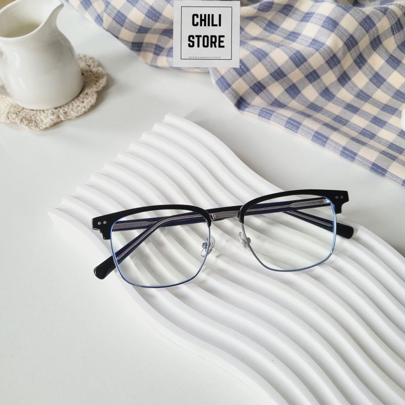 Gọng kính cận Chilistore Kính cận thời trang nam nữ mắt vuông 9083