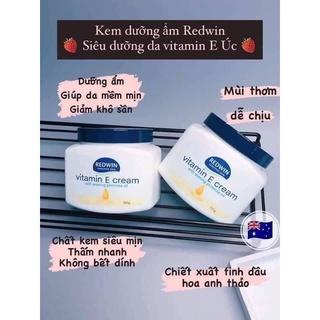 Kem dưỡng da vitamin E Redwin Cream (hũ 300gr) Úc