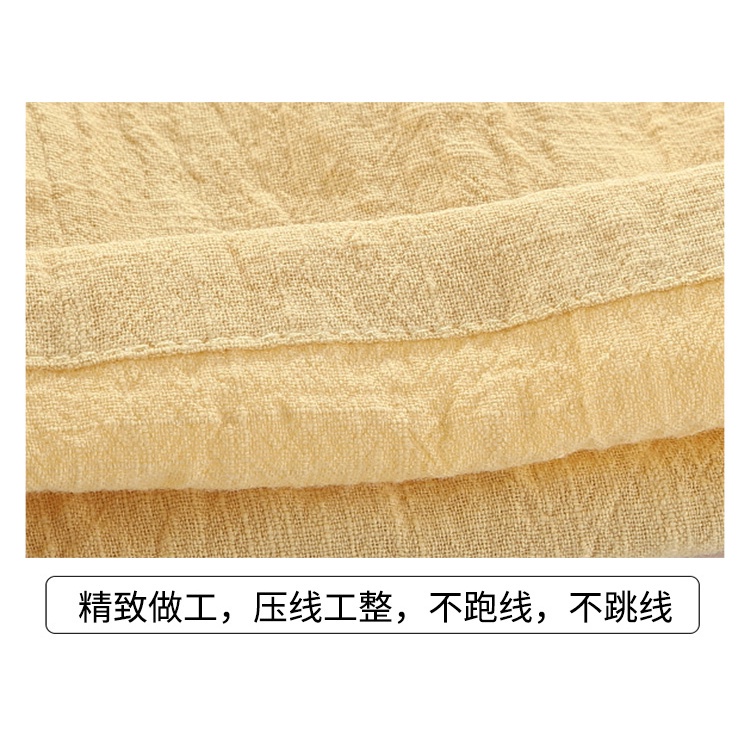 Quần short vải lanh cotton mỏng ống rộng thời trang mùa hè cho nam và nữ