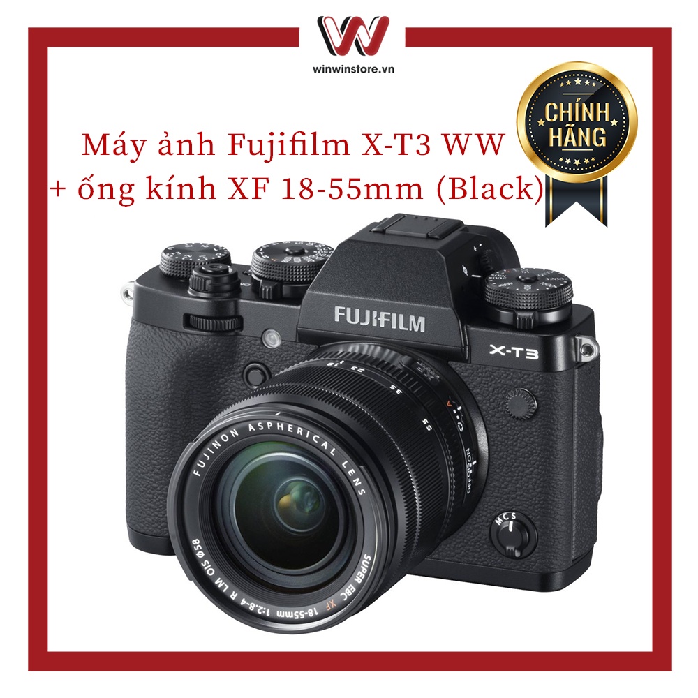 Máy ảnh Fujifilm XT3 WW (Black) Hàng chính hãng