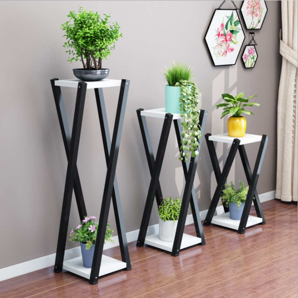 Kệ để chậu hoa cây cảnh giá để cây cảnh trong nhà mặt kệ gỗ Tanor KC01